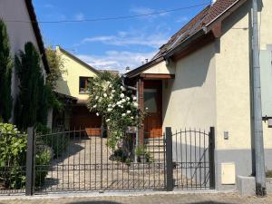 a house with a gate in front of it at LES MARAICHERS in Strasbourg