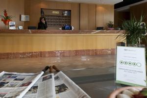 The lobby or reception area at Classic Hotel Tulipano