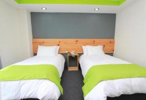 Postel nebo postele na pokoji v ubytování Hotel Brisas Express