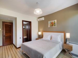 Postel nebo postele na pokoji v ubytování Apanemia Luxury Villa, Lefkada