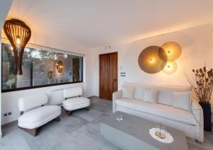 Posezení v ubytování Apanemia Luxury Villa, Lefkada