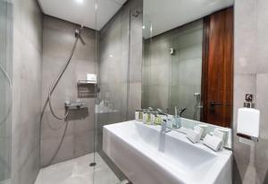 Koupelna v ubytování Apanemia Luxury Villa, Lefkada