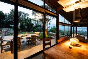 Posezení v ubytování Apanemia Luxury Villa, Lefkada