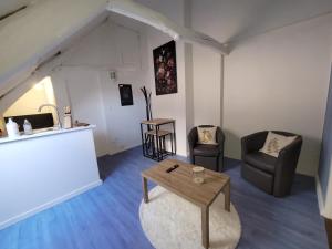 Posedenie v ubytovaní Logement 2 pièces Au Relais Normand