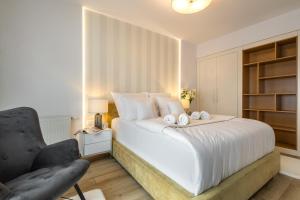 Posteľ alebo postele v izbe v ubytovaní Apartment 24 Premium Old Town Wroclaw