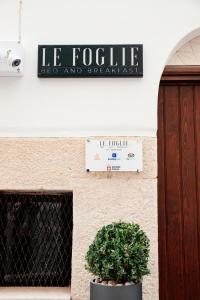 Certifikát, hodnocení, plakát nebo jiný dokument vystavený v ubytování Bed and Breakfast Le Foglie