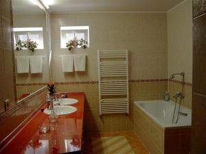 A bathroom at Apartmany Tereza