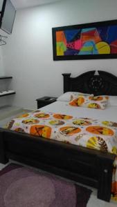 Uma cama ou camas num quarto em Casa Turistica Zamboss