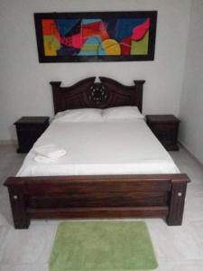 Uma cama ou camas num quarto em Casa Turistica Zamboss