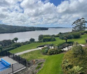 a view of the water from a house at Pickmere Waters in Kerikeri