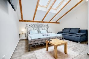 Area soggiorno di Apartmány Svatošské skály
