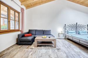 Letto o letti in una camera di Apartmány Svatošské skály