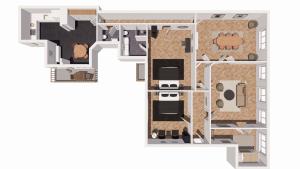plan piętra budynku w obiekcie 3 Bedroom Flat in Lovely Area w Kopenhadze