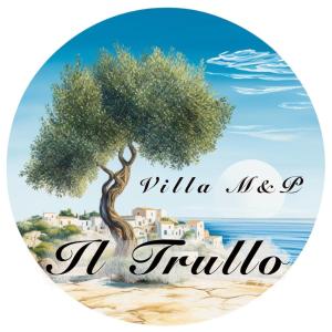 un disegno di un albero su una spiaggia di Villa M&P - Il Trullo - a Casalabate