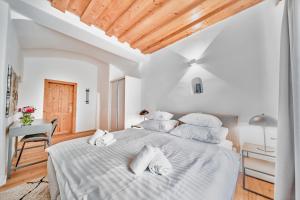Postel nebo postele na pokoji v ubytování Smile Apartments "Lesehof" + 13 fotografií