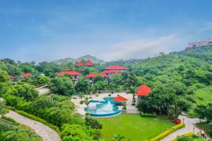 an aerial view of the resort at Mahua Bagh Resort Kumbhalgarh in Kumbhalgarh