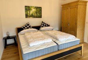 Llit o llits en una habitació de Apartment Sonnenschwan