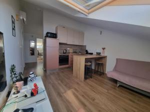 Kuchyň nebo kuchyňský kout v ubytování Geek Apartment