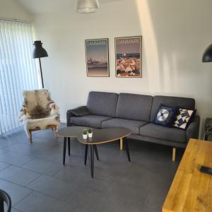 Ein Sitzbereich in der Unterkunft Slettestrandvej Apartment - Slettestrandvej 130 nr. 7 - ID 627
