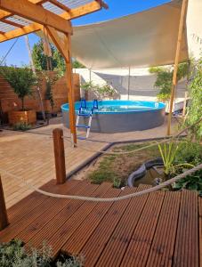 Πισίνα στο ή κοντά στο Ferienwohnung Sunny 1