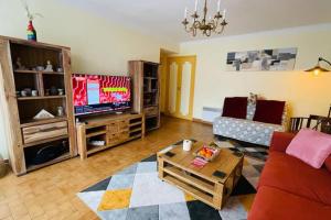 TV a/nebo společenská místnost v ubytování Chez Dodi