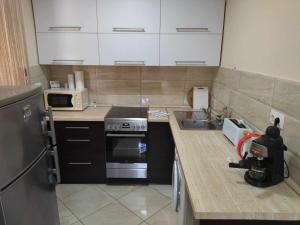 Kuchyňa alebo kuchynka v ubytovaní Csaba apartman