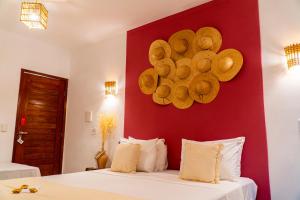 Pousada Solarium de Gostoso客房内的一张或多张床位