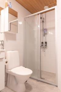 Koupelna v ubytování Nordic sauna apartment in center