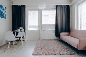 Posezení v ubytování Nordic sauna apartment in center