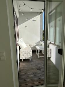 Postel nebo postele na pokoji v ubytování Suur-Sepa apartment near city centre and beach