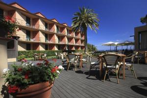 A balcony or terrace at Hotel Desiree