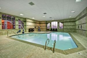 a large swimming pool in a large room at Homewood Suites by Hilton Boise in Boise