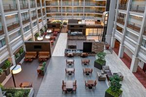 an overhead view of the lobby of a building at Embassy Suites by Hilton Colorado Springs in Colorado Springs