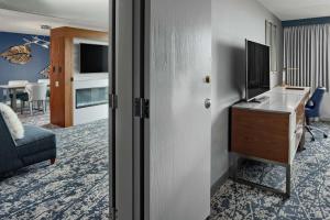TV a/nebo společenská místnost v ubytování DoubleTree by Hilton Hotel Denver