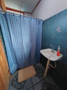Koupelna v ubytování Hotel Gaviotas de Osa