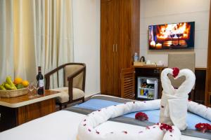 Кровать или кровати в номере Hotel Dreams Connect GRB 2