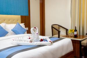 Кровать или кровати в номере Hotel Dreams Connect GRB 2