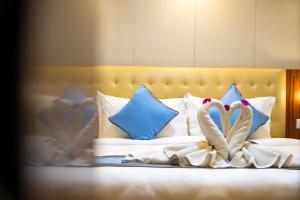 Кровать или кровати в номере Hotel Dreams Connect GRB 2