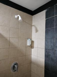 La salle de bains est pourvue d'une cabine de douche et d'un distributeur de serviettes. dans l'établissement City Hotel Balikpapan, à Klandasan-besar 37 autres photos