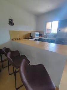 Una cocina o cocineta en Havre de paix T3 vue mer