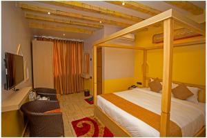 Postel nebo postele na pokoji v ubytování Chautari Boutique Hotel