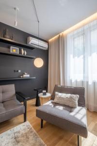 Χώρος καθιστικού στο Top-Notch location, an Exceptionally Stylish flat