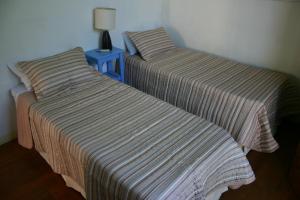 dos camas sentadas una al lado de la otra en una habitación en Las Terrazas de Palermo en Buenos Aires