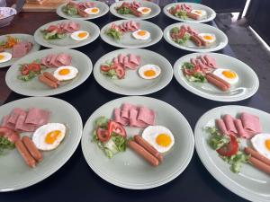 a bunch of plates of food on a table at Suansuk pattaya in Jomtien Beach