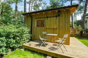 Zahrada ubytování Cabane forêt proche plage