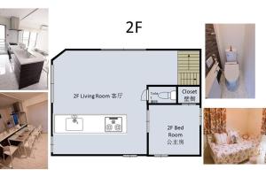 The floor plan of QiQi House Tokyo まるごと新築一軒家宿 Spacious New Home, 8 Guests, Easy Airport & Disney Access