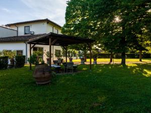 a gazebo in the yard of a house at Rovezzano B&B in Florence