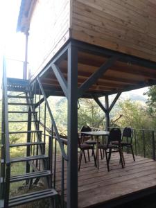 Svalir eða verönd á Camping Eagle Canyon