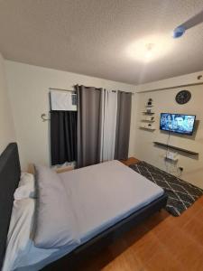 Postel nebo postele na pokoji v ubytování Cebu One Oasis Fully Furnished Studio with balcony