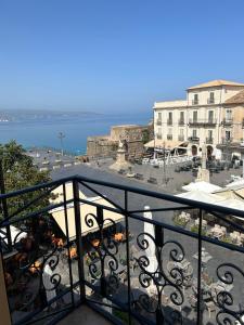 a view of a city from a balcony at Il Marchesino B&B in Pizzo